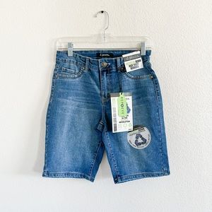 d. jeans high waist Bermuda shorts